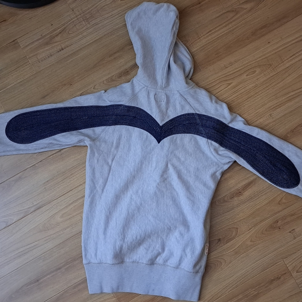 EVISU Vintage Big Logo Button Up Hoodie